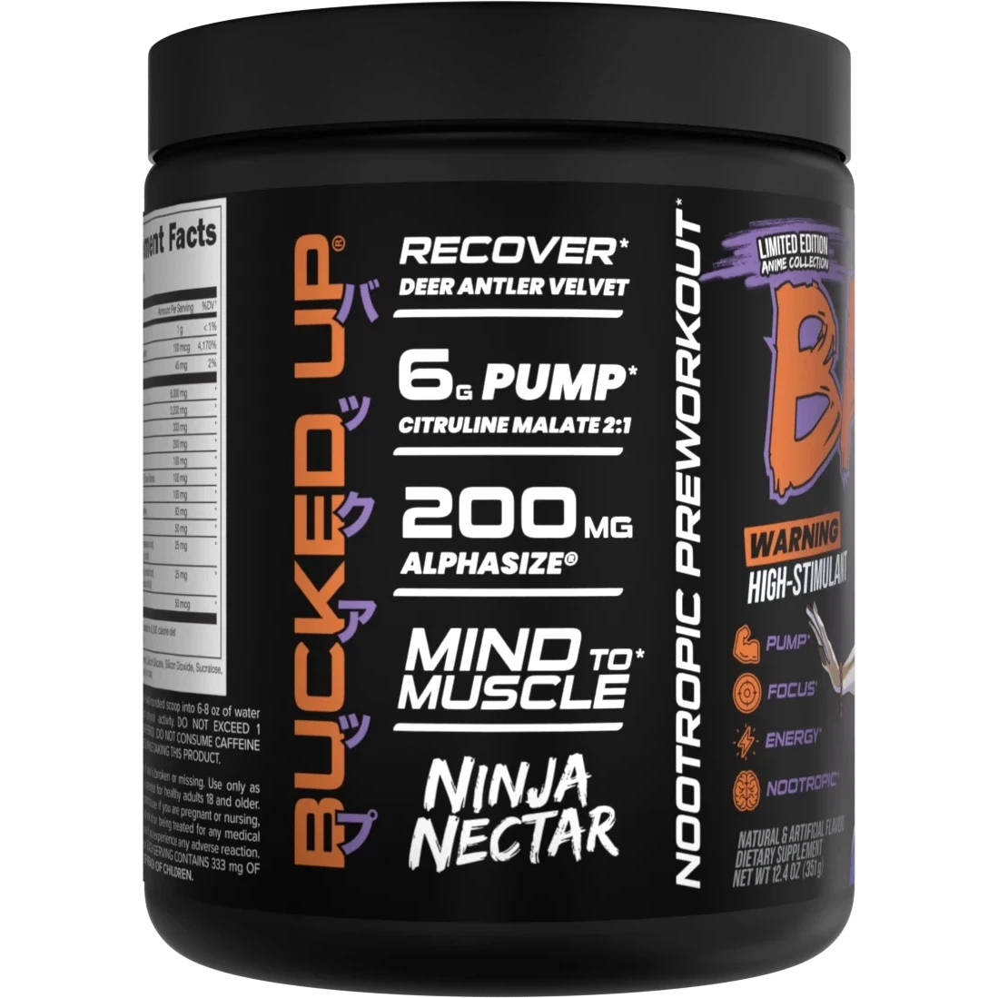 Bucked Up BAMF Anime Series-30 servings-Plum / Pear-N101 Nutrition