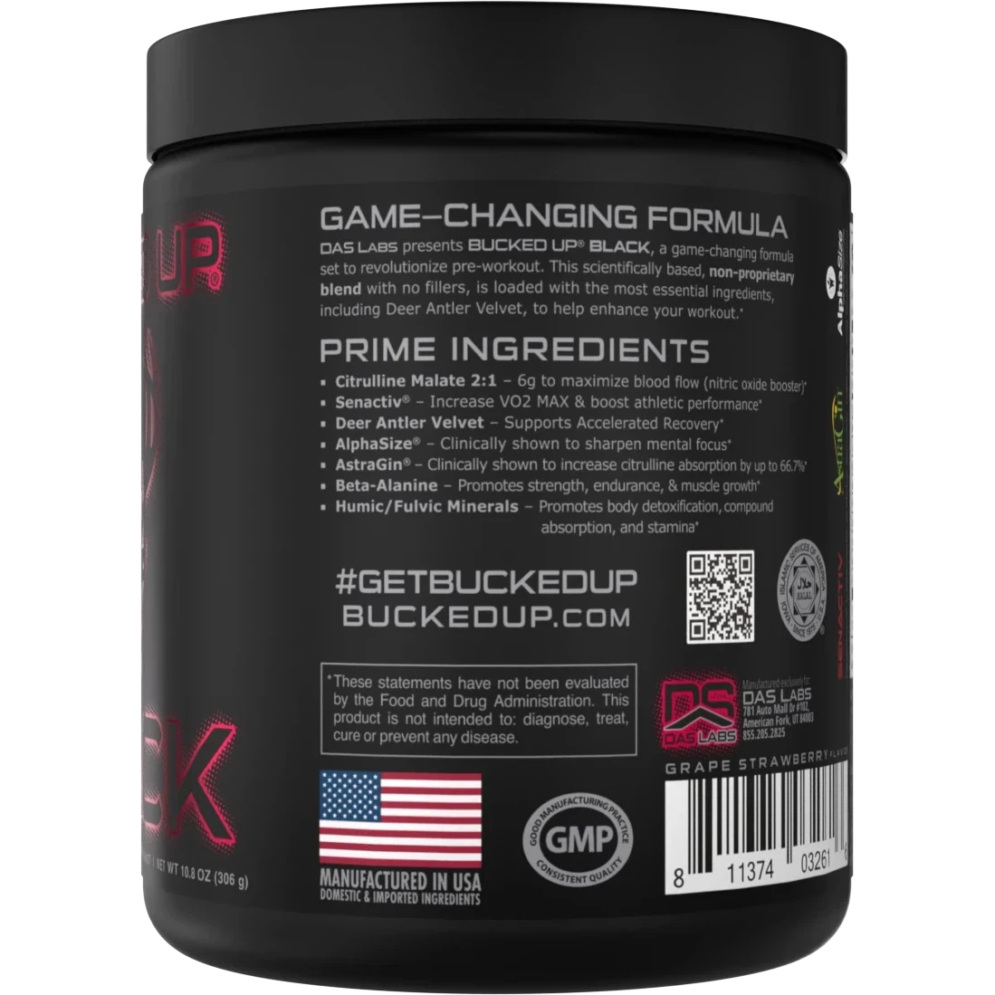 Bucked Up BLACK Pre-Workout-N101 Nutrition