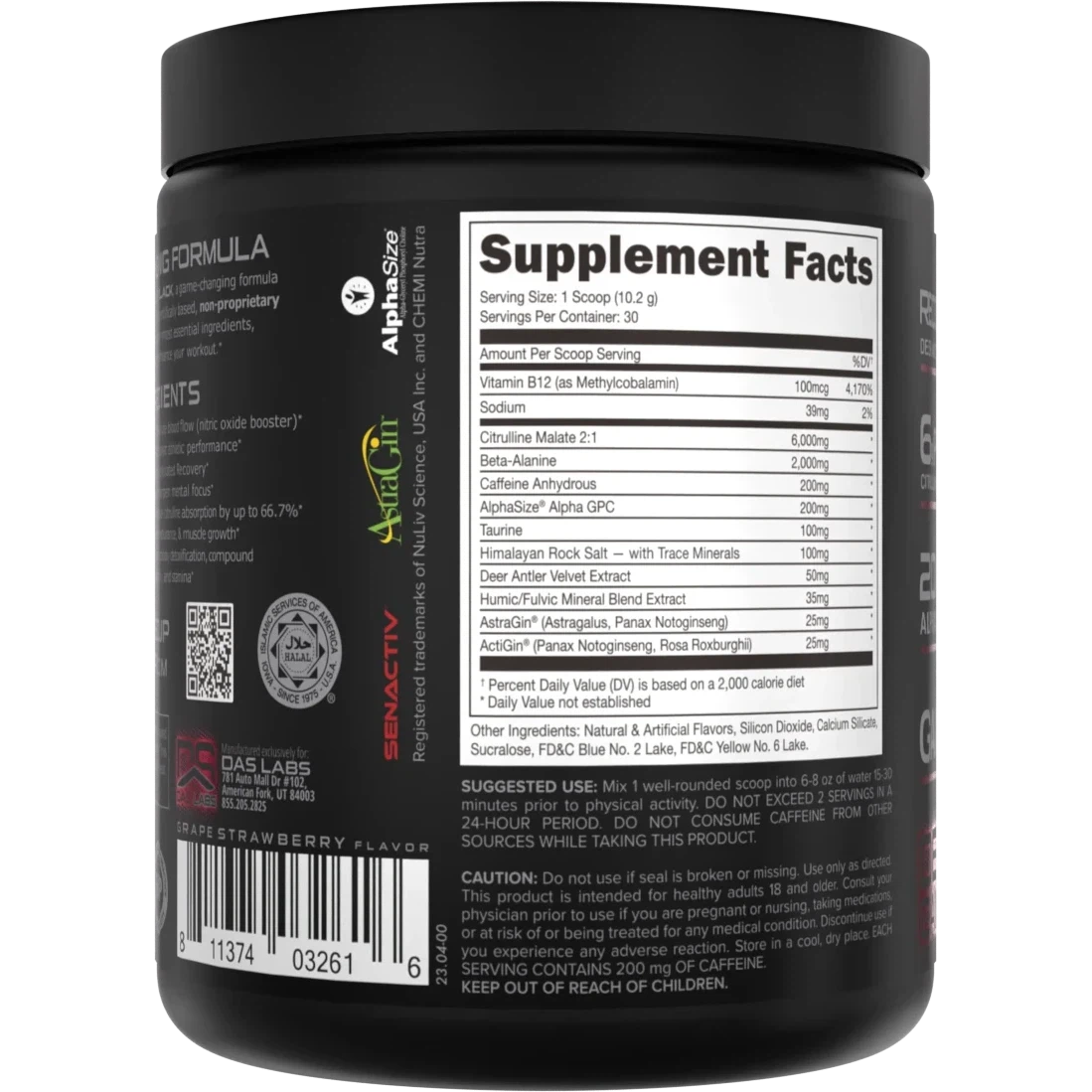 Bucked Up BLACK Pre-Workout-N101 Nutrition