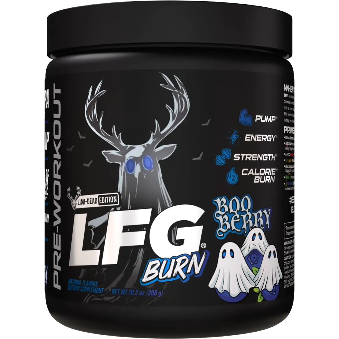 Bucked Up LFG Burn-30 servings-Boo Berry Limited Edition (Blueberry)-N101 Nutrition