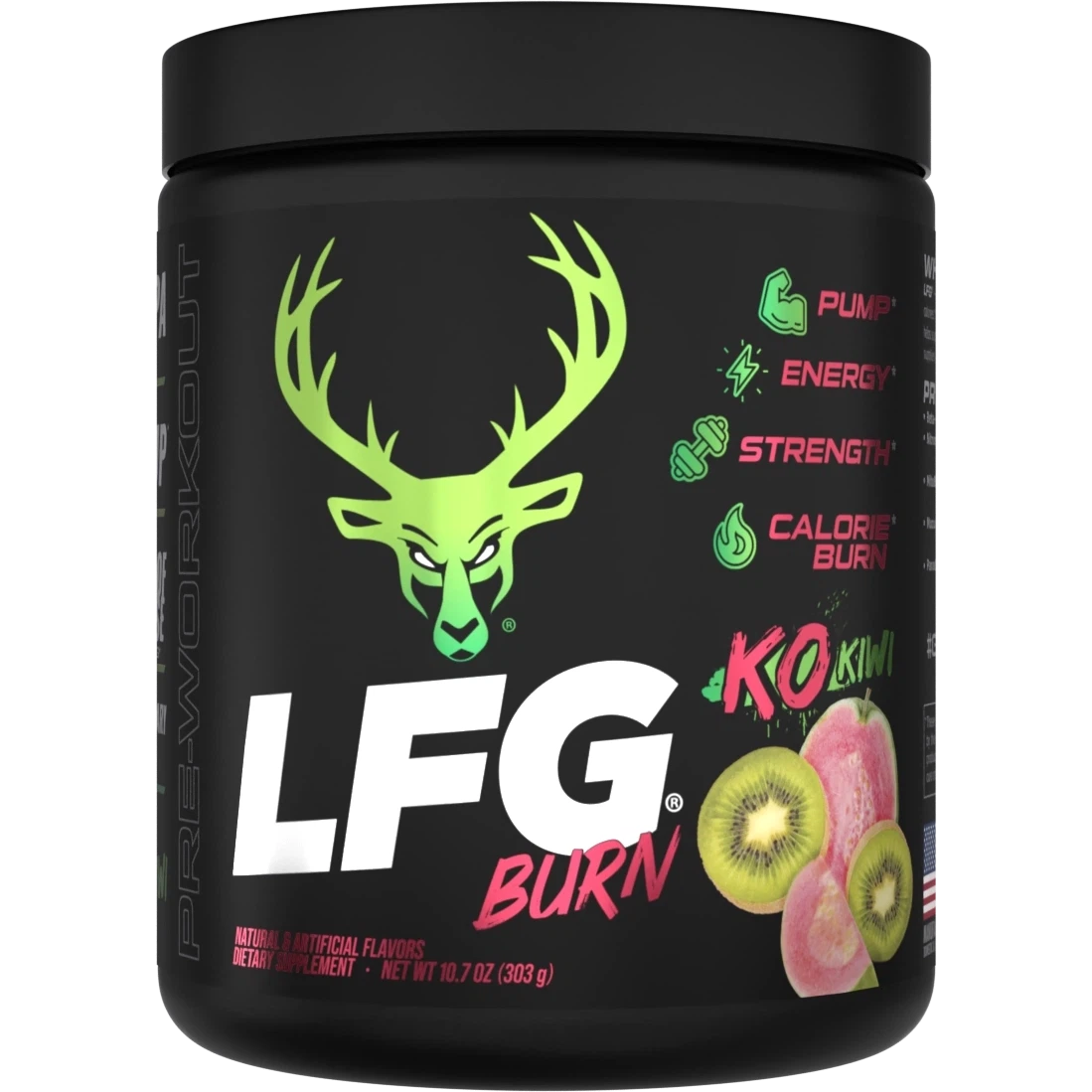 Bucked Up LFG Burn-30 servings-KO Kiwi-N101 Nutrition