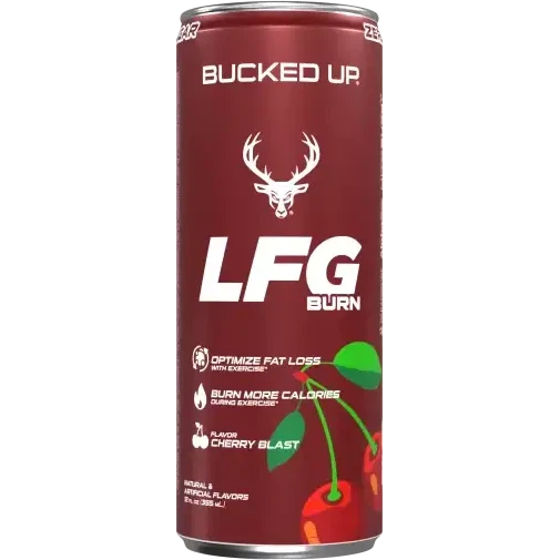 Bucked Up LFG Burn RTD-Single Can (12 fl oz)-Cherry Blast-N101 Nutrition