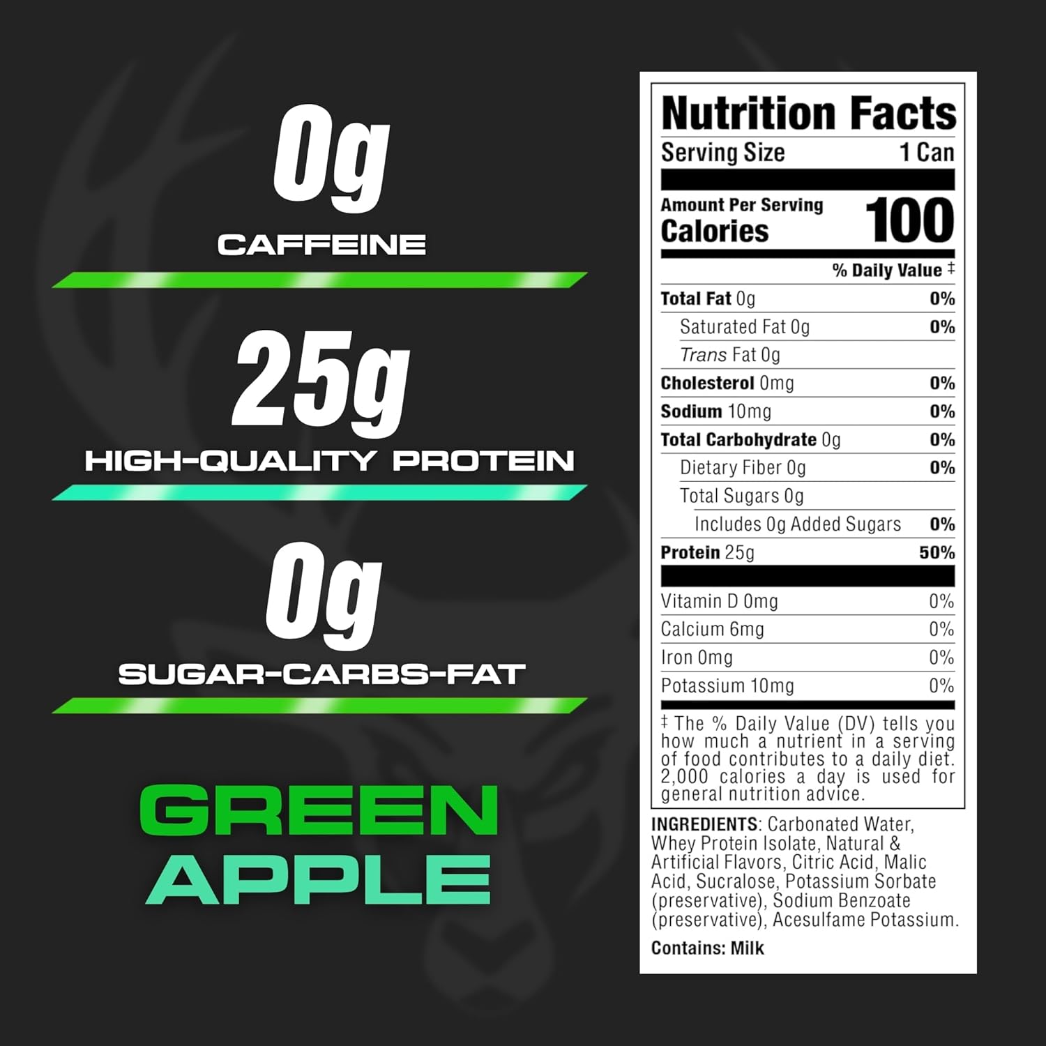 Bucked Up Lightly Carbonated Protein RTD-N101 Nutrition
