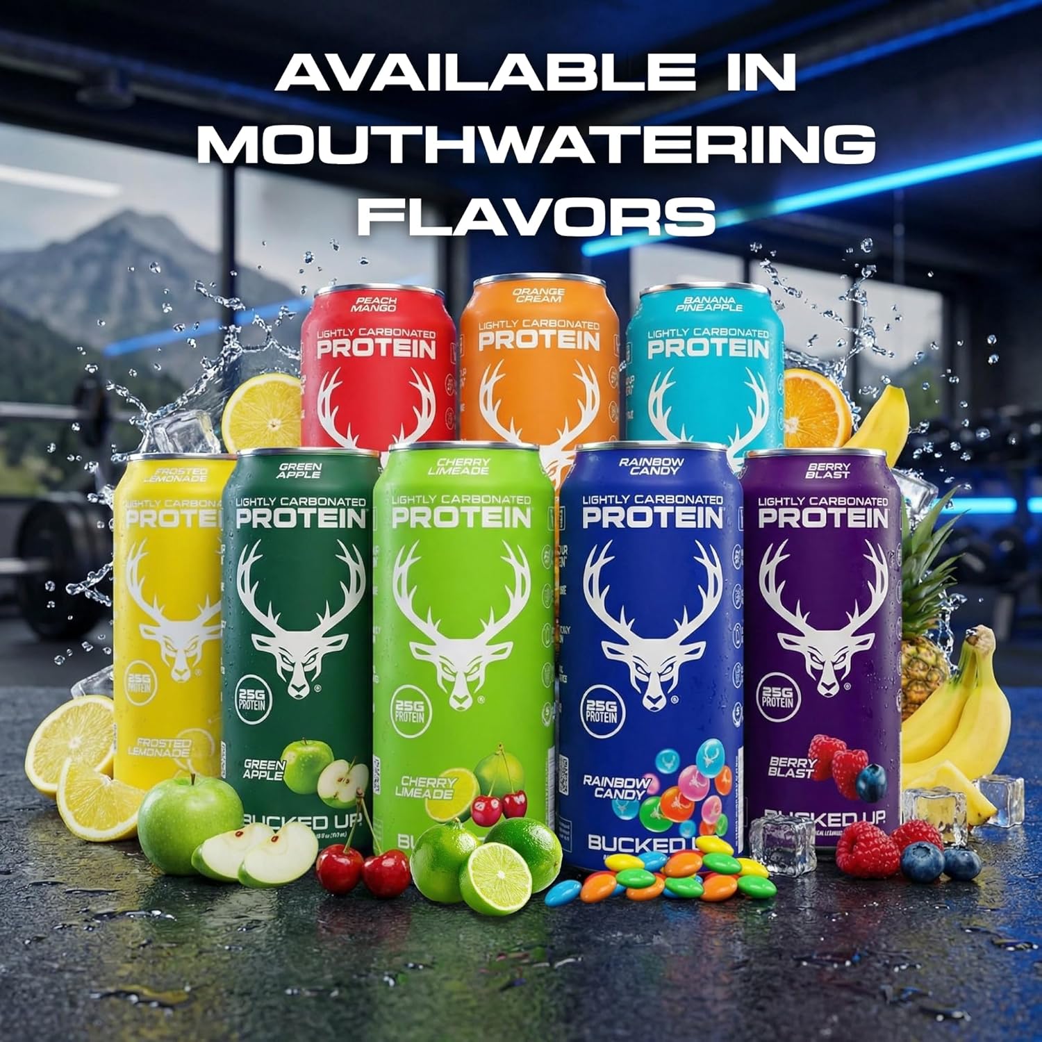 Bucked Up Lightly Carbonated Protein RTD-N101 Nutrition