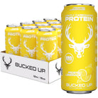 Bucked Up Lightly Carbonated Protein RTD-Case (12 cans)-Frosted Lemonade-N101 Nutrition