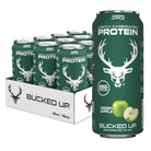 Bucked Up Lightly Carbonated Protein RTD-Case (12 cans)-Green Apple-N101 Nutrition