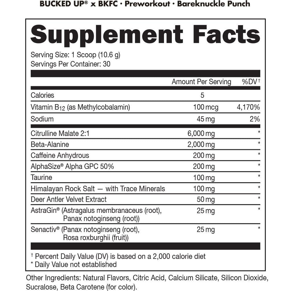 Bucked Up Pre-Workout-N101 Nutrition