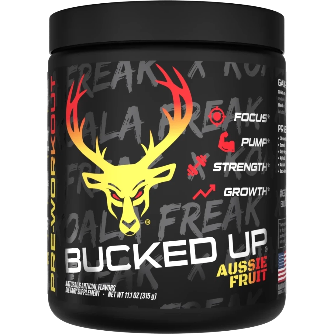 Bucked Up Pre-Workout-30 servings-Koala Freak Aussie Fruit (Peach/Mango)-N101 Nutrition