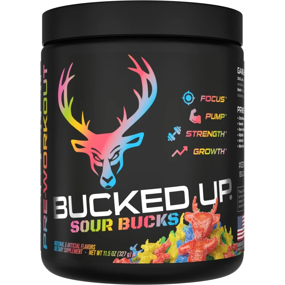 Bucked Up Pre-Workout-30 servings-Sour Bucks-N101 Nutrition