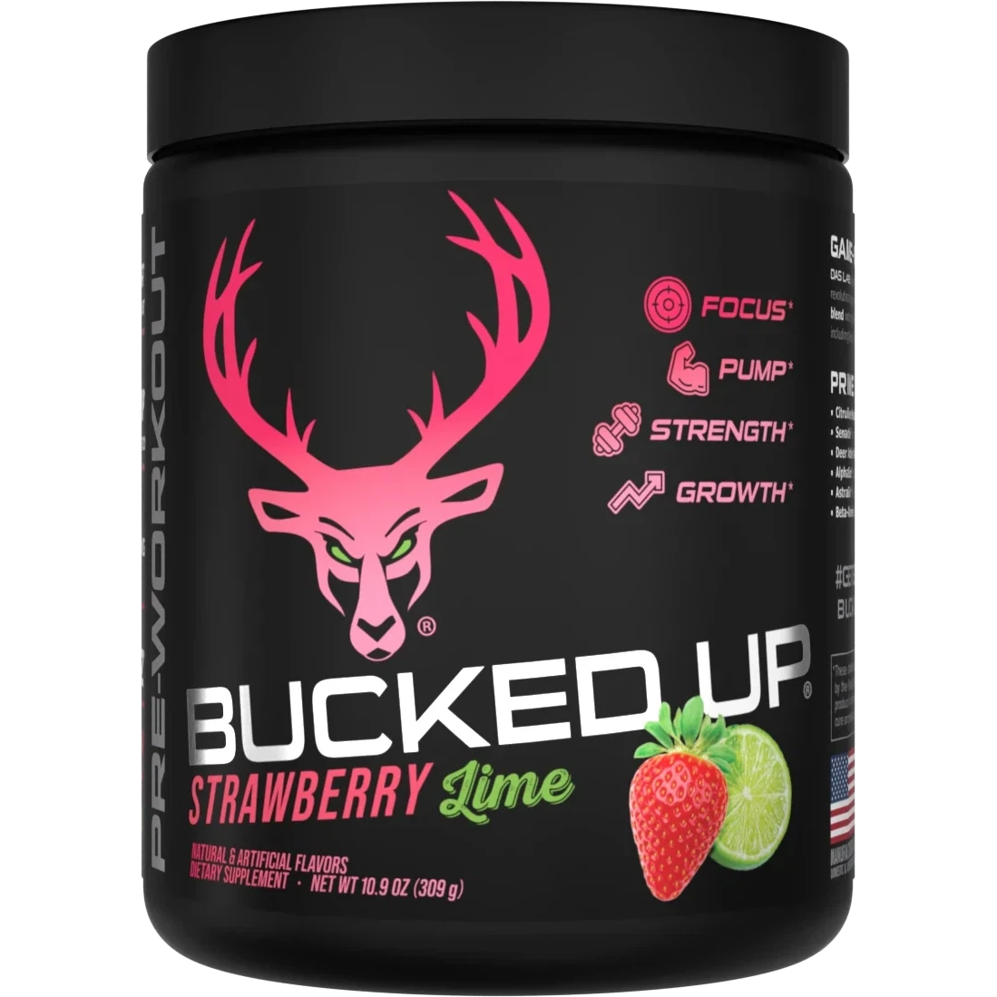 Bucked Up Pre-Workout-30 servings-Strawberry Lime-N101 Nutrition