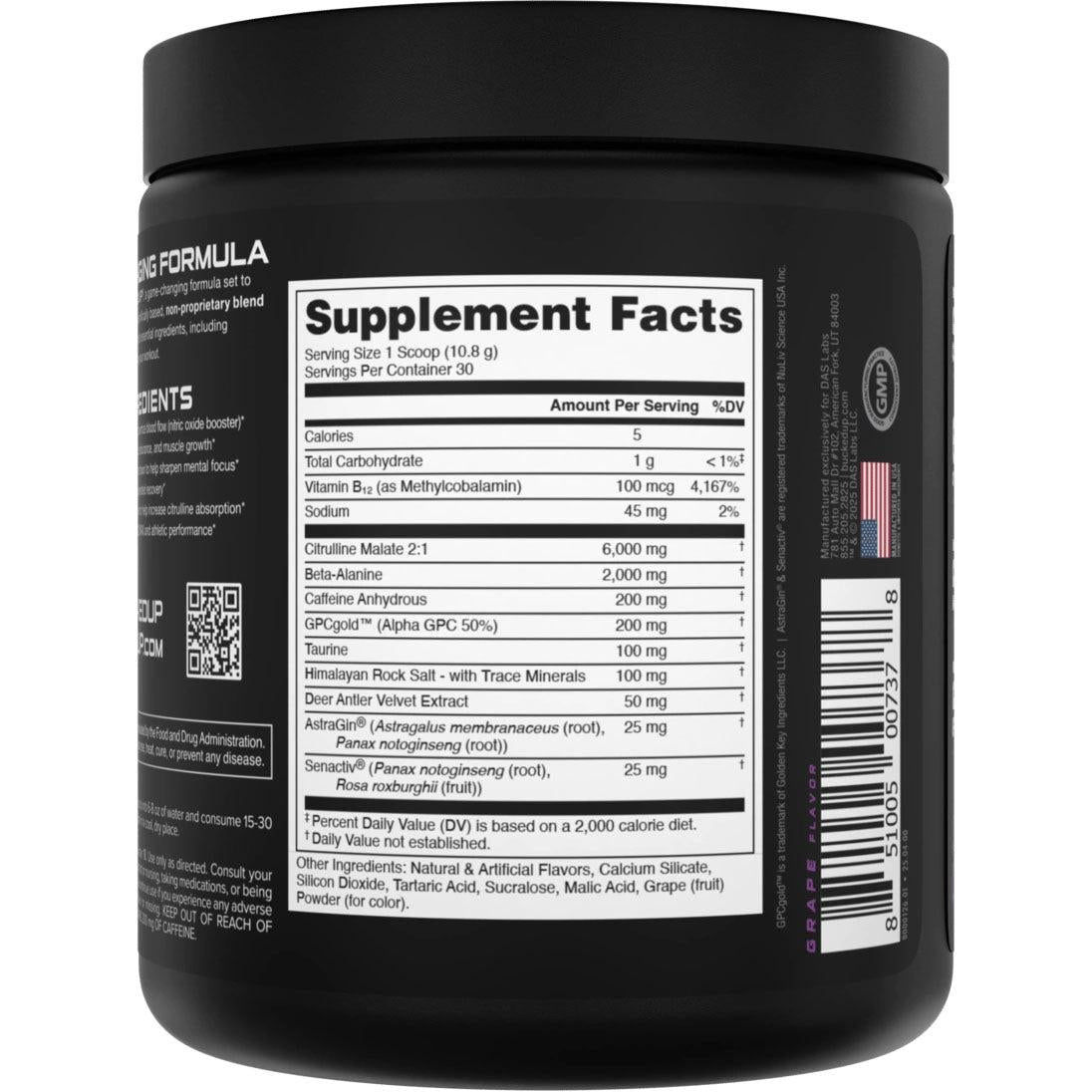 Bucked Up Pre-Workout-N101 Nutrition