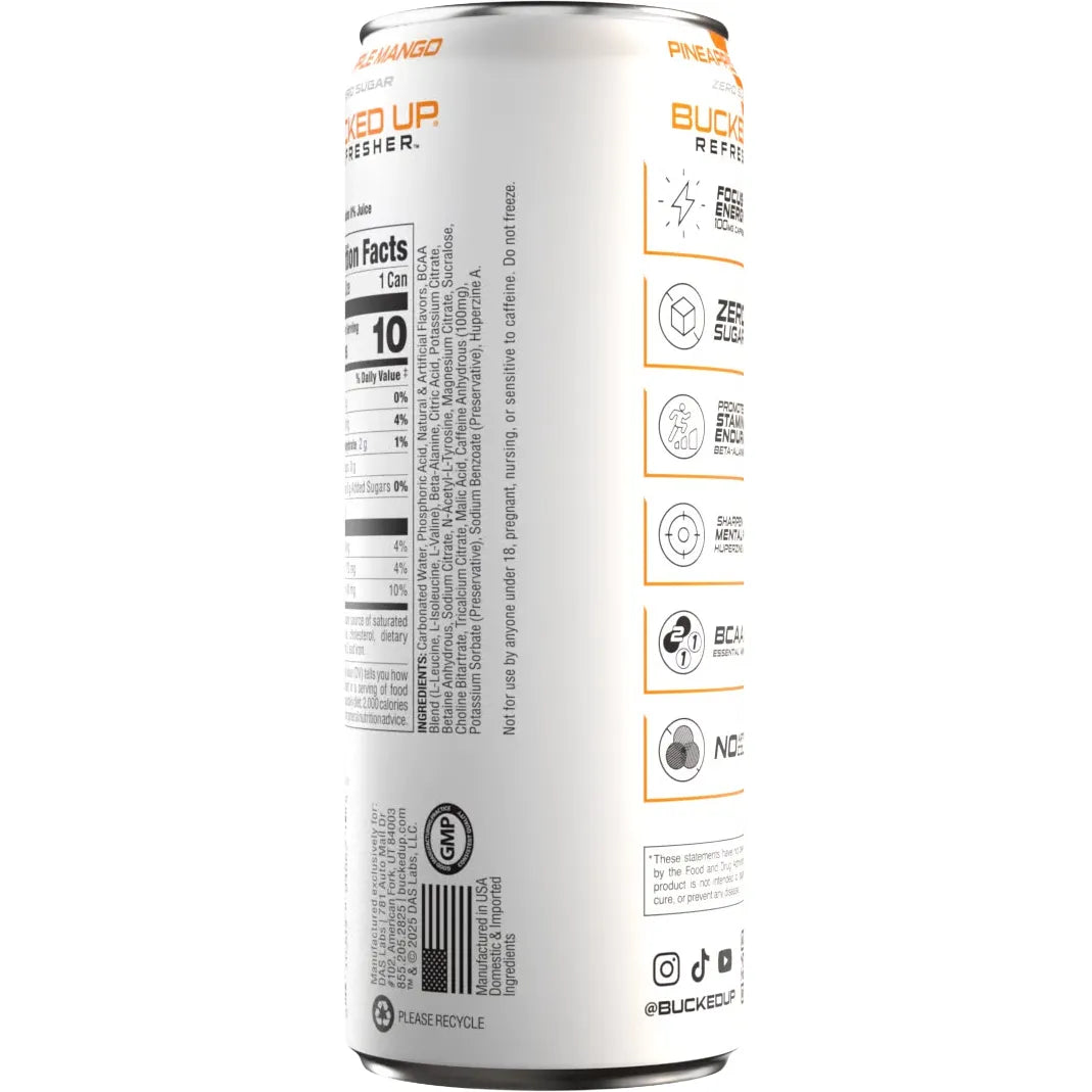 Bucked Up Refresher RTD-N101 Nutrition