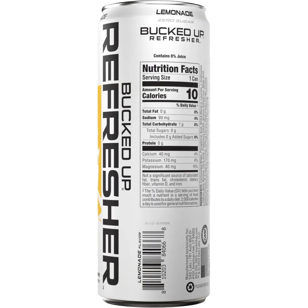 Bucked Up Refresher RTD-N101 Nutrition