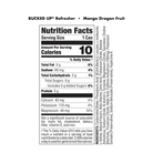 Bucked Up Refresher RTD-N101 Nutrition