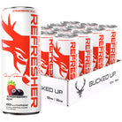 Bucked Up Refresher RTD-Case (12 cans)-Strawberry Acai-N101 Nutrition