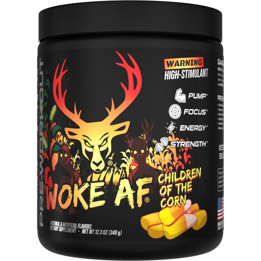 Bucked Up WOKE AF-30 servings-Childern of the Corn Halloween Limited Edition (Candy Corn)-N101 Nutrition