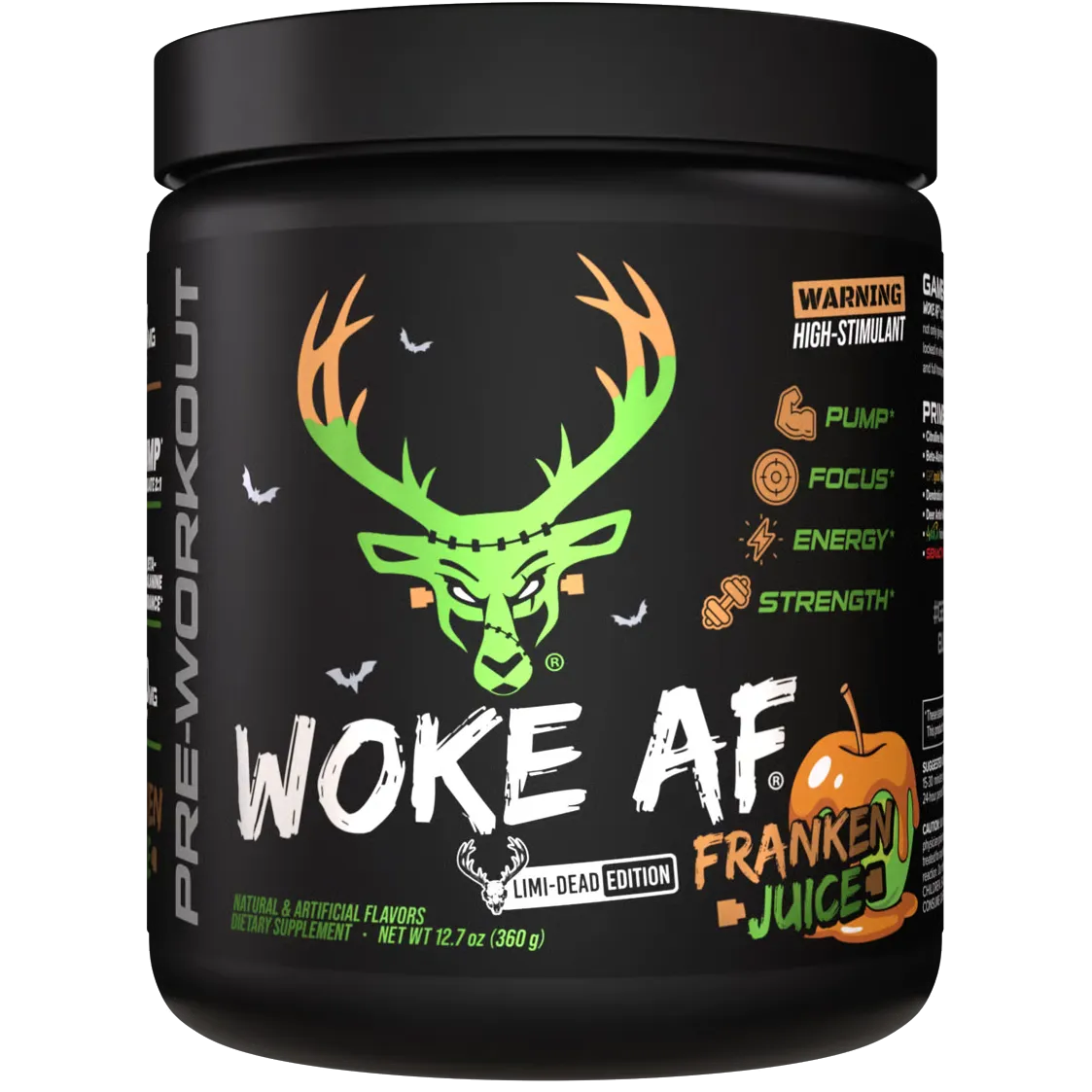 Bucked Up WOKE AF-30 servings-Franken Juice Limited Edition (Caramel Apple)-N101 Nutrition