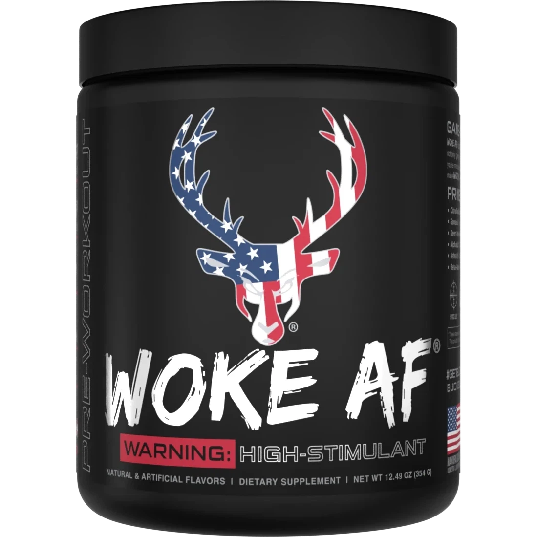 Bucked Up WOKE AF-30 servings-Rocket Pop (Blue Razz / Lime / Cherry)-N101 Nutrition