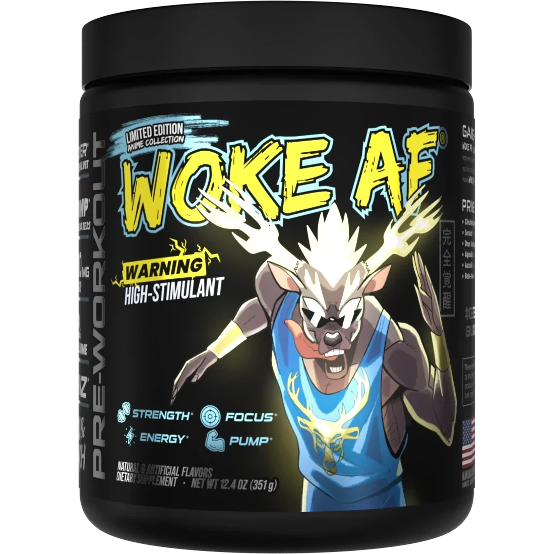 Bucked Up Woke AF Anime Series-30 servings-Yuzu / Peach-N101 Nutrition