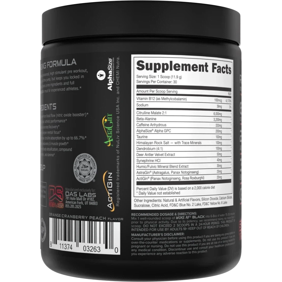 Bucked Up WOKE AF BLACK Pre-Workout-N101 Nutrition