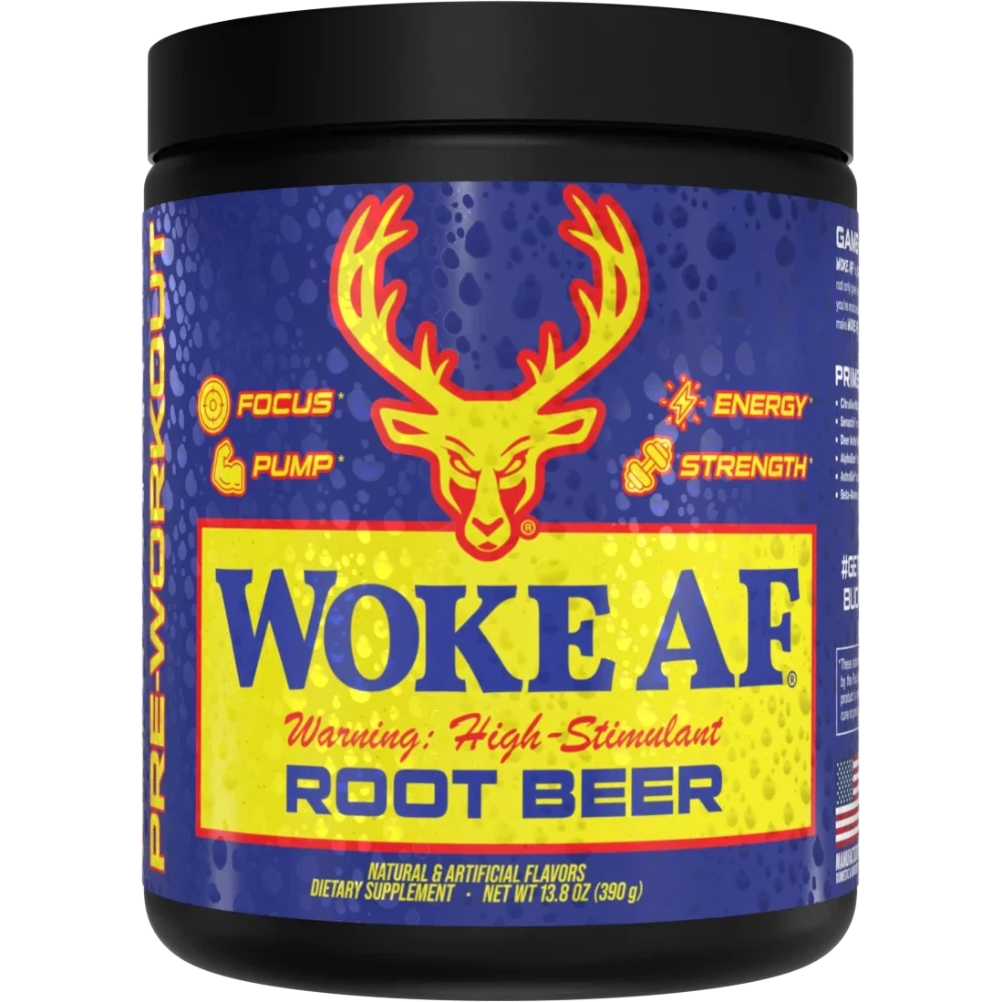 Bucked Up Woke AF Soda Line-30 servings-Root Beer-N101 Nutrition