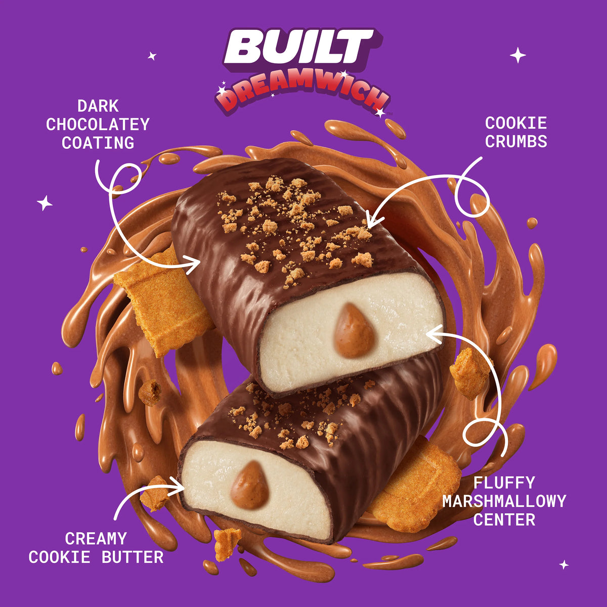 BUILT Dreamwich - Cookie Butter-N101 Nutrition