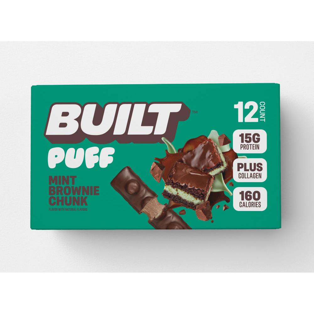 BUILT Puff Bar-Box (12 bars)-Mint Brownie Chunk-N101 Nutrition