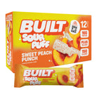 BUILT Sour Puff Bar-Box (12 bars)-Sweet Peach Punch-N101 Nutrition