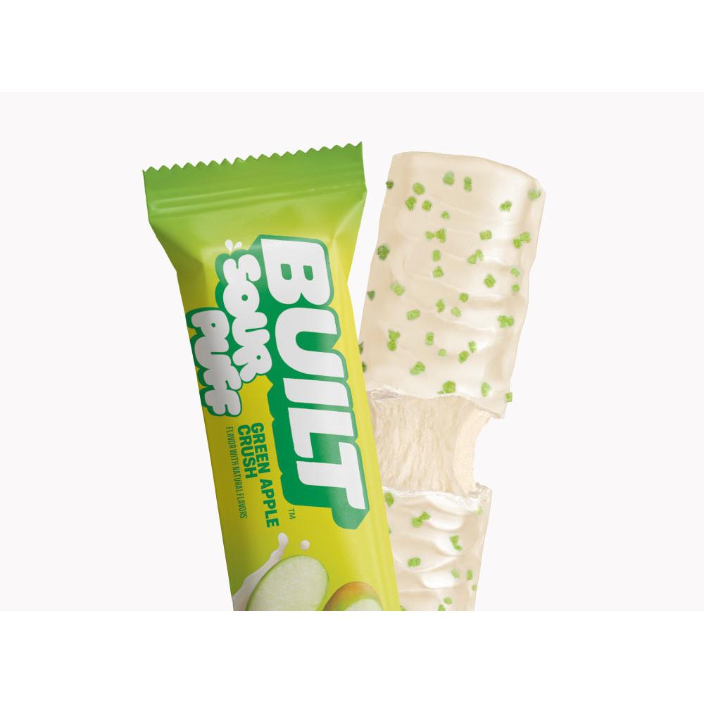 BUILT Sour Puff Bar-Single (41 g)-Green Apple Crush-N101 Nutrition
