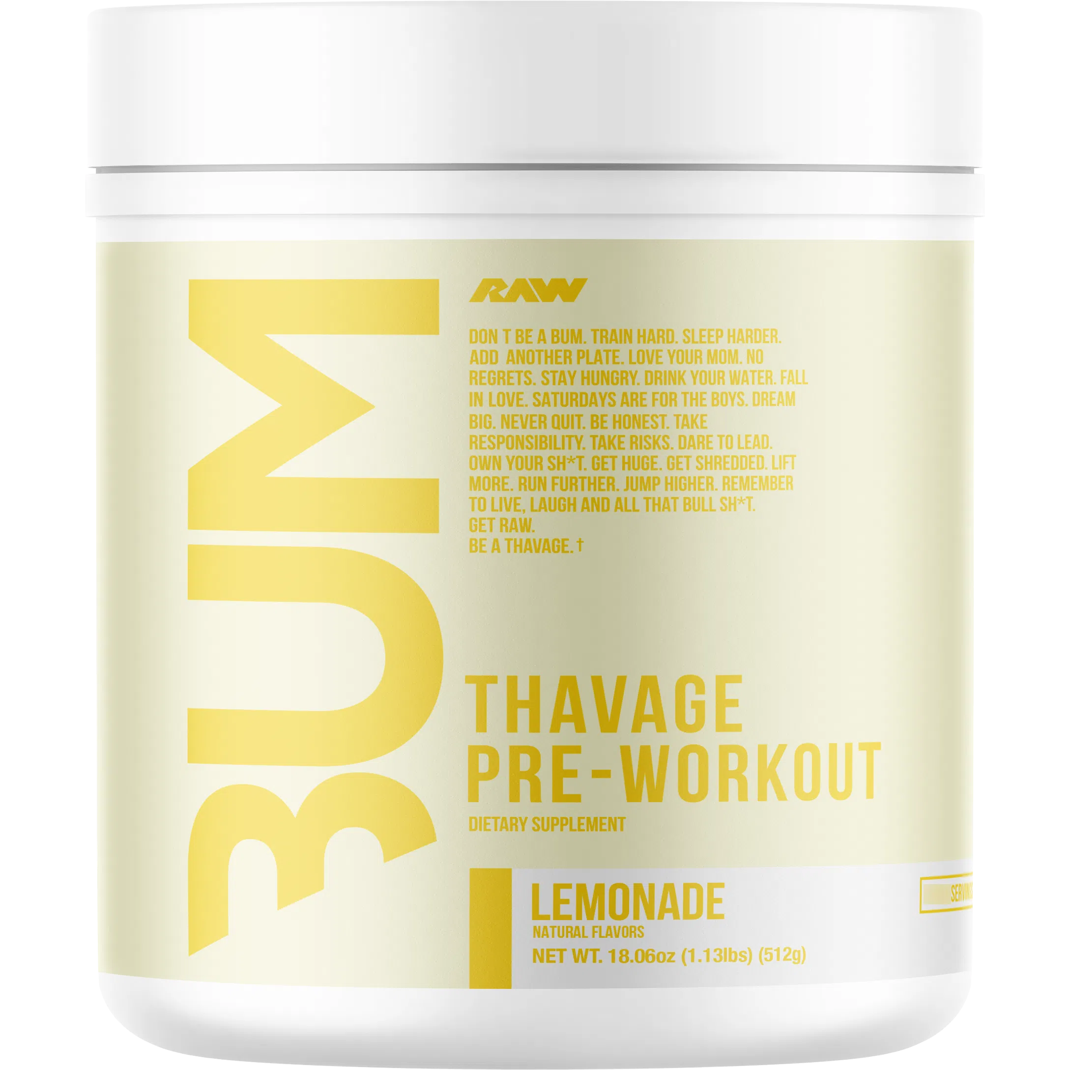 CBUM Thavage Pre-Workout-40 servings-Lemonade-N101 Nutrition