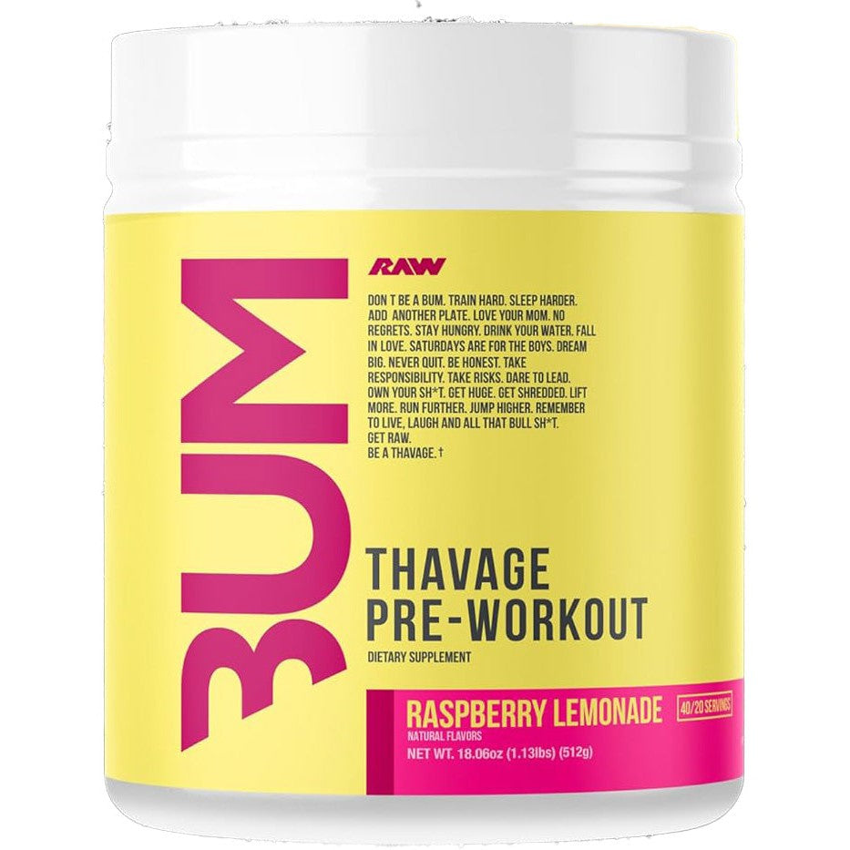 CBUM Thavage Pre-Workout-40 servings-Raspberry Lemonade-N101 Nutrition