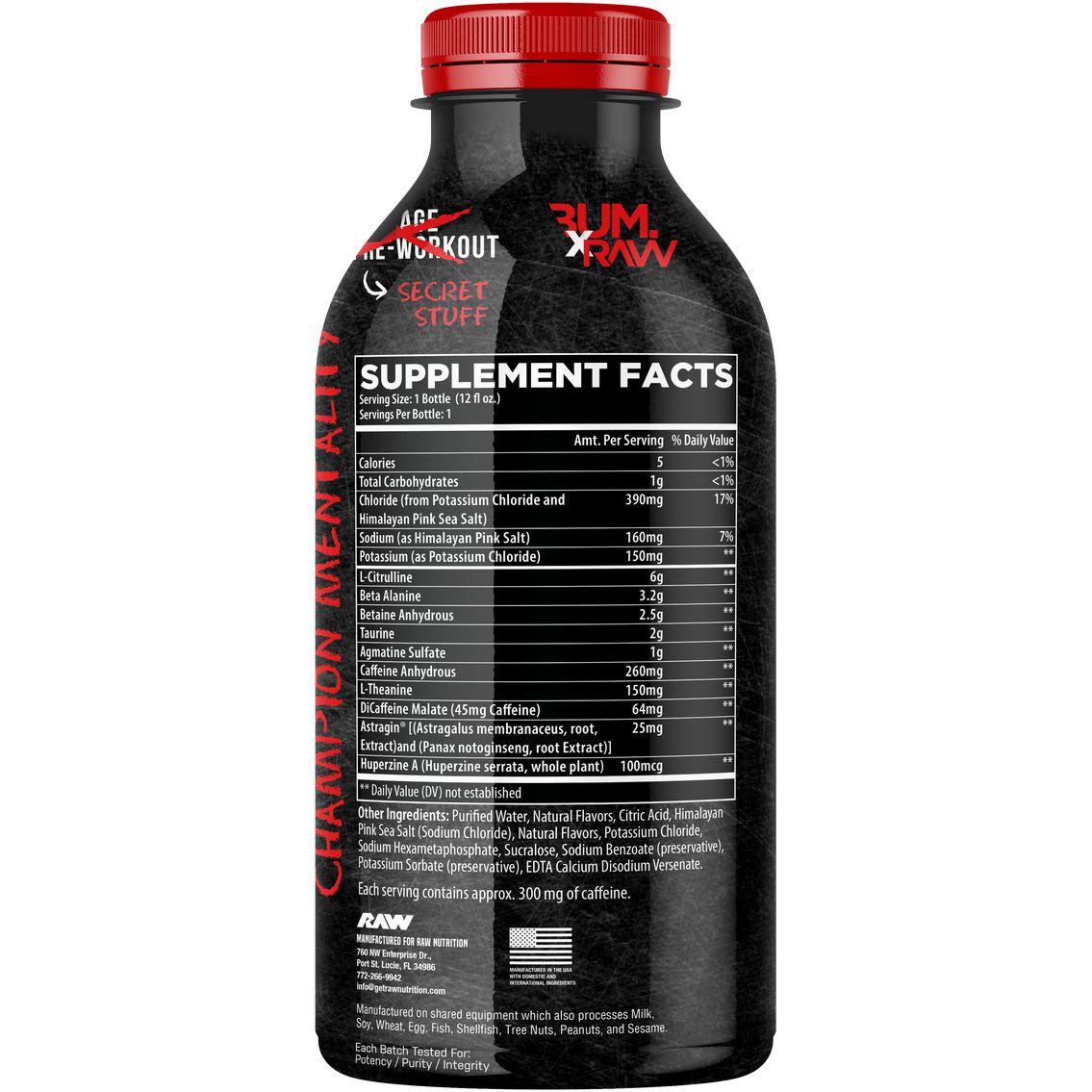 CBUM Thavage Pre-Workout RTD - Christopher's Secret Stuff-N101 Nutrition