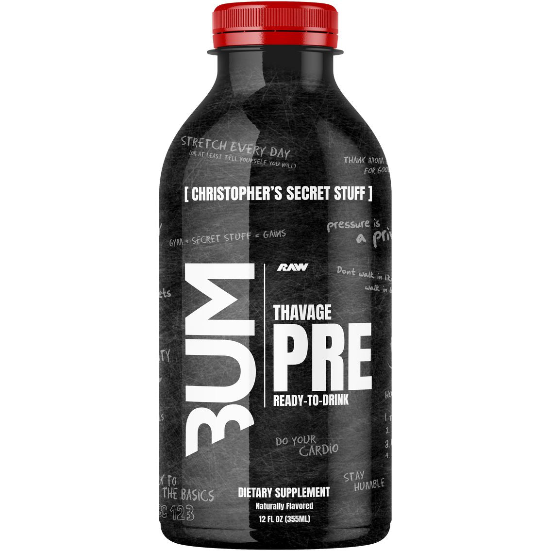 CBUM Thavage Pre-Workout RTD - Christopher's Secret Stuff-Bottle (12 fl oz)-N101 Nutrition