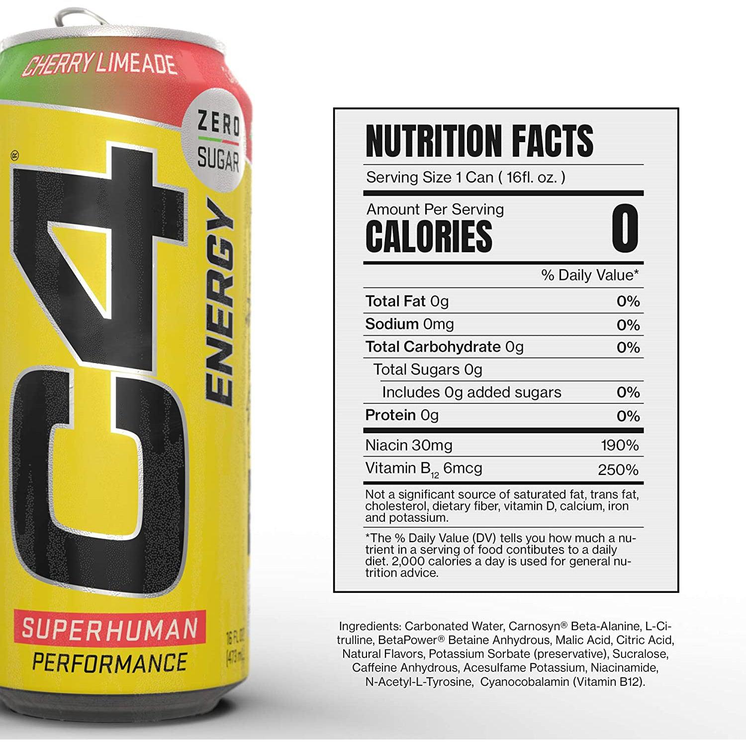 Cellucor C4 Energy Carbonated Drink-N101 Nutrition