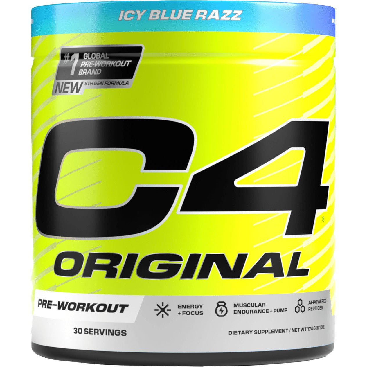 Cellucor C4 Original Pre-Workout (NEW 5th Generation)-30 servings-Icy Blue Razz-N101 Nutrition