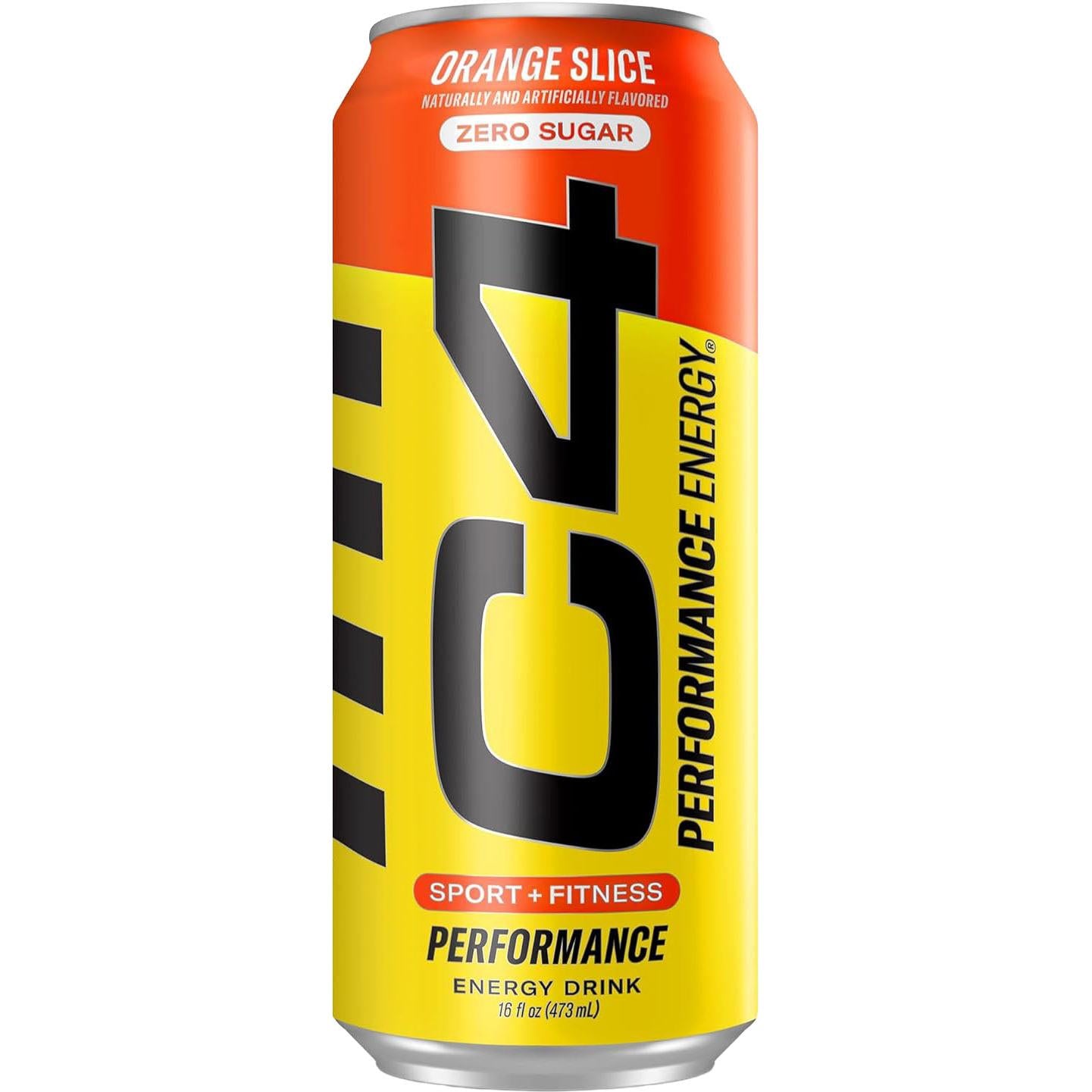 Cellucor C4 Performance Energy Drink (Carbonated)-Can (16 fl oz / 473 mL)-Orange Slice-N101 Nutrition