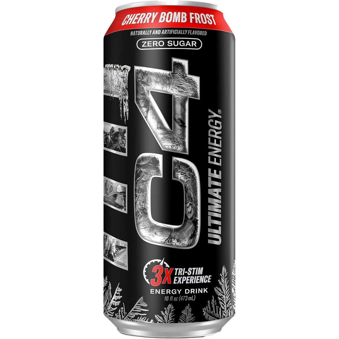 Cellucor C4 Ultimate Energy Drink (Carbonated)-Single 16 fl oz (473 mL)-Cherry Bomb Frost-N101 Nutrition