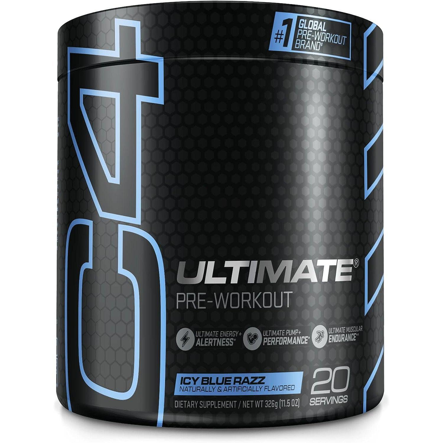 Cellucor C4 Ultimate Pre-Workout-20 servings-Icy Blue Razz-N101 Nutrition