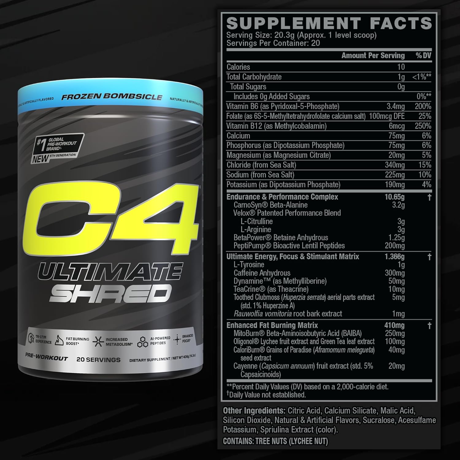 Cellucor C4 Ultimate Shred-N101 Nutrition