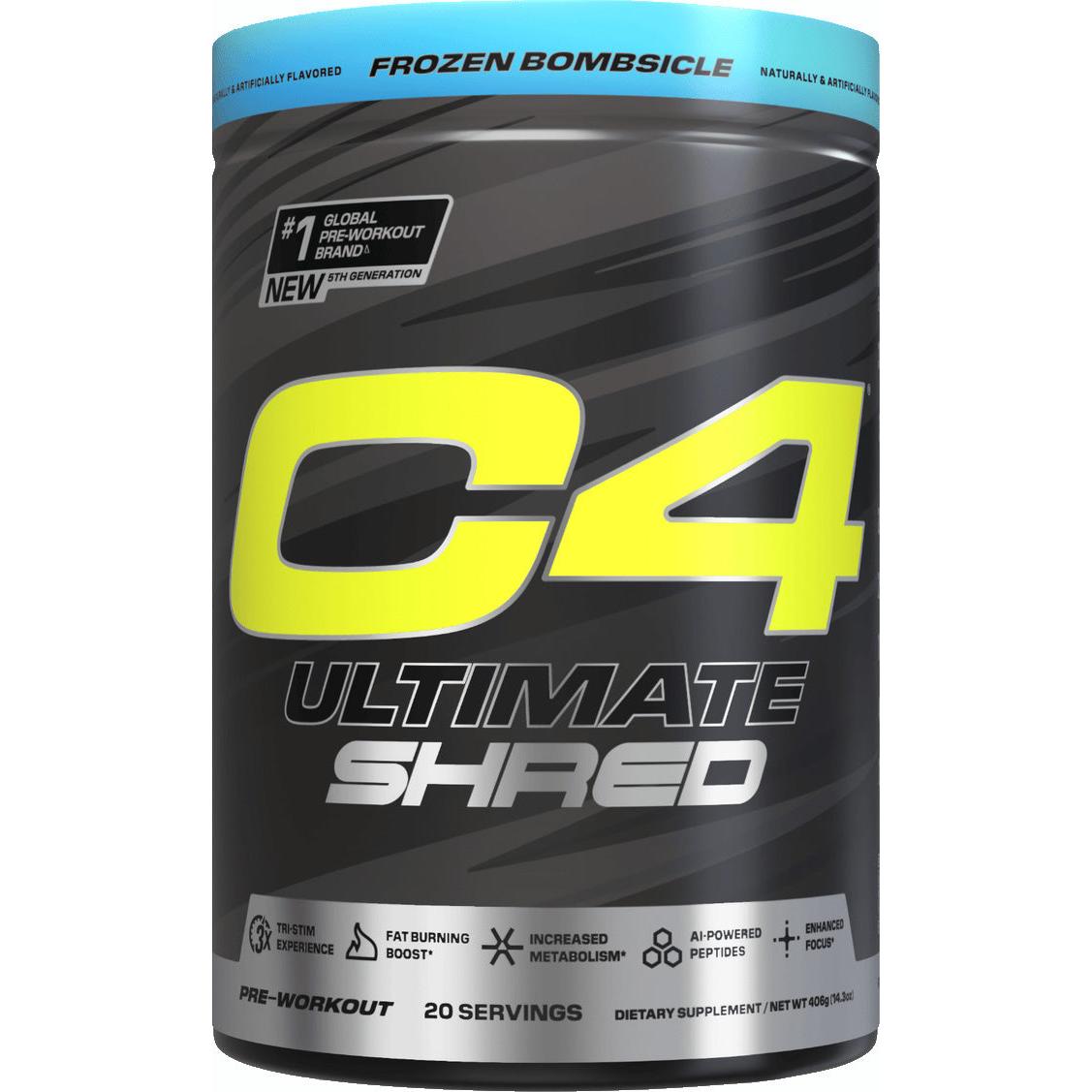Cellucor C4 Ultimate Shred-20 servings-Frozen Bombsicle-N101 Nutrition