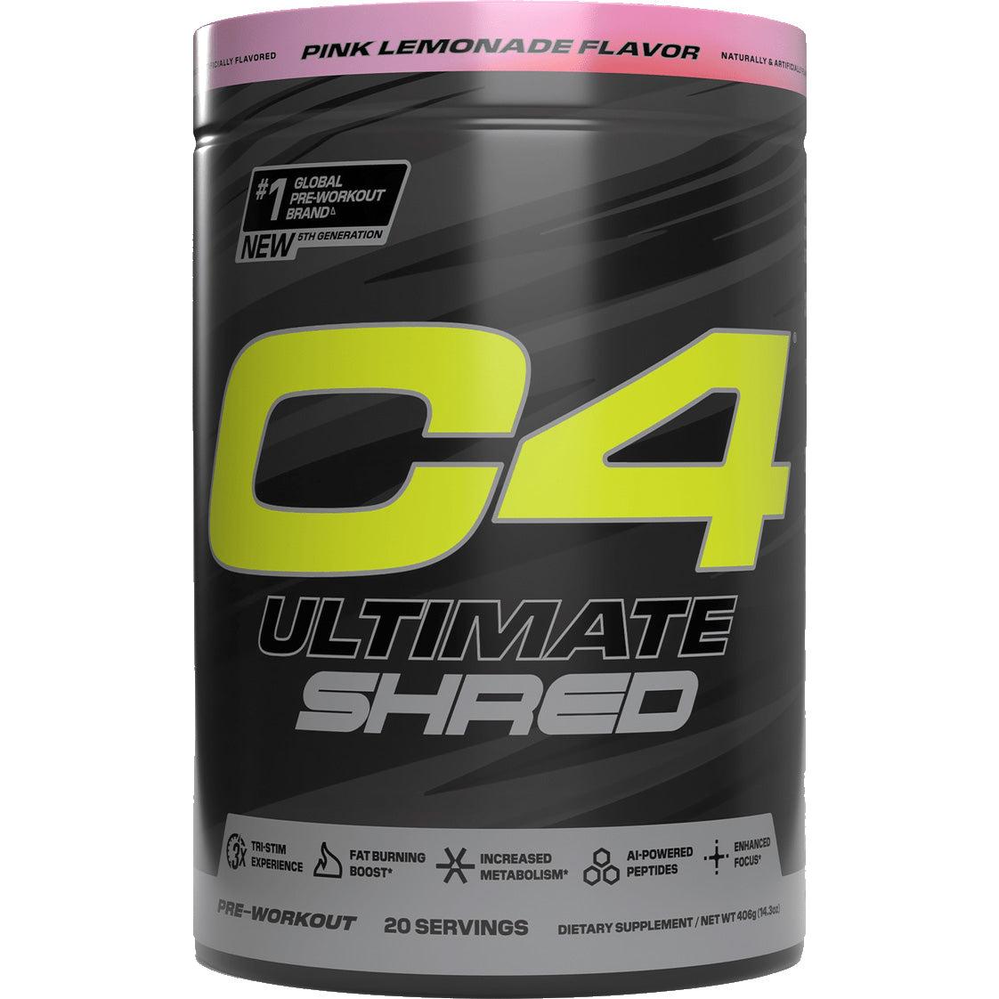 Cellucor C4 Ultimate Shred-20 servings-Pink Lemonade-N101 Nutrition
