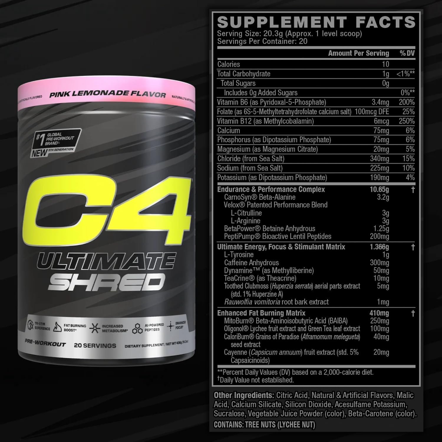 Cellucor C4 Ultimate Shred-N101 Nutrition