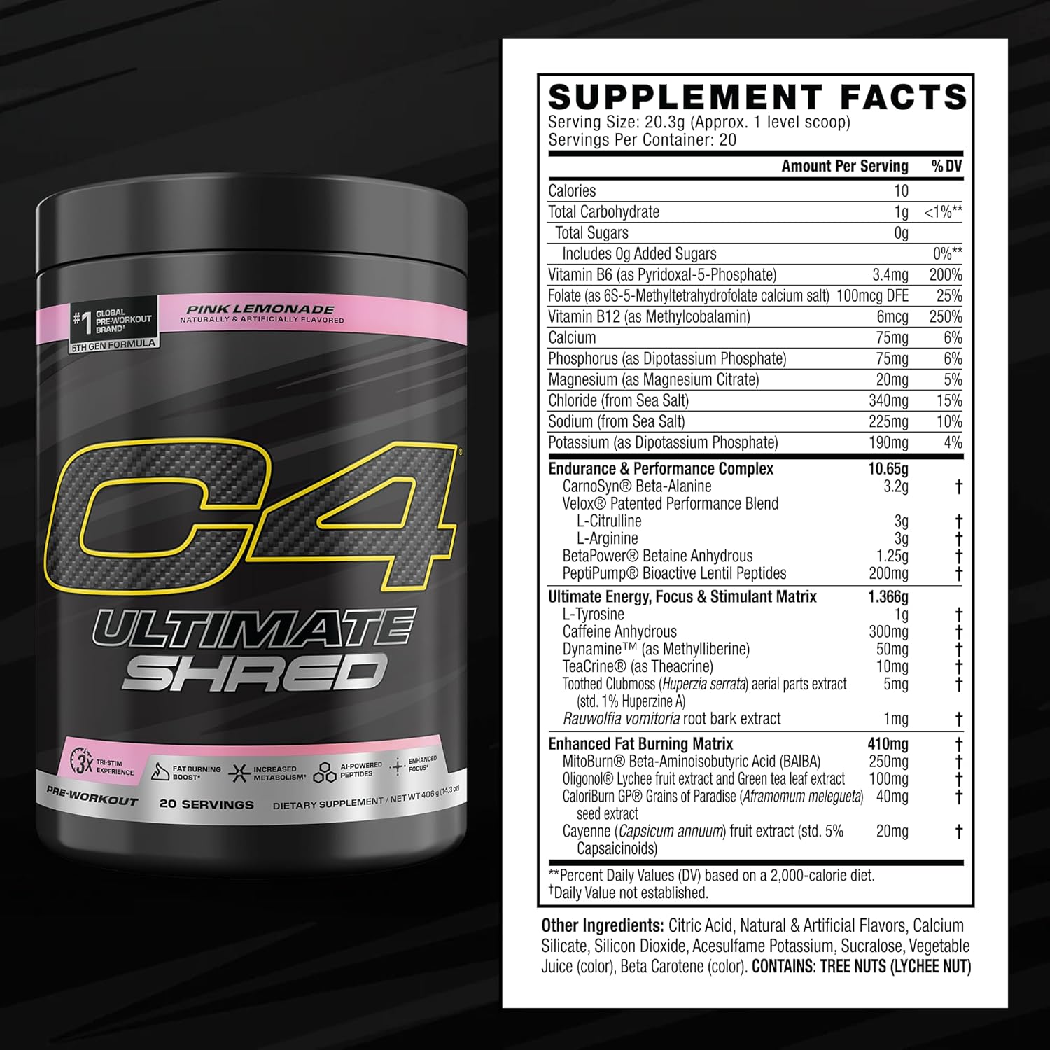 Cellucor C4 Ultimate Shred-N101 Nutrition