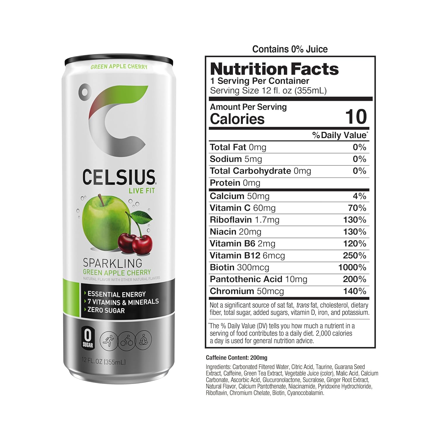 Celsius Energy Drink-N101 Nutrition
