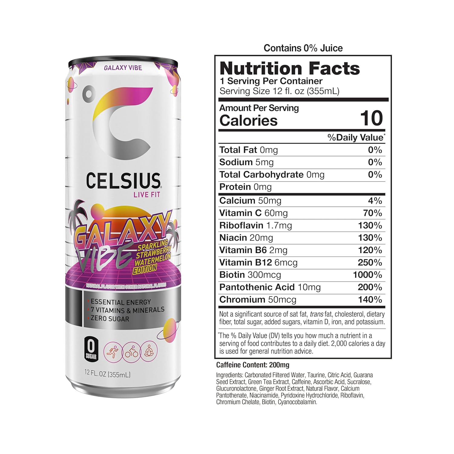 Celsius Energy Drink-N101 Nutrition