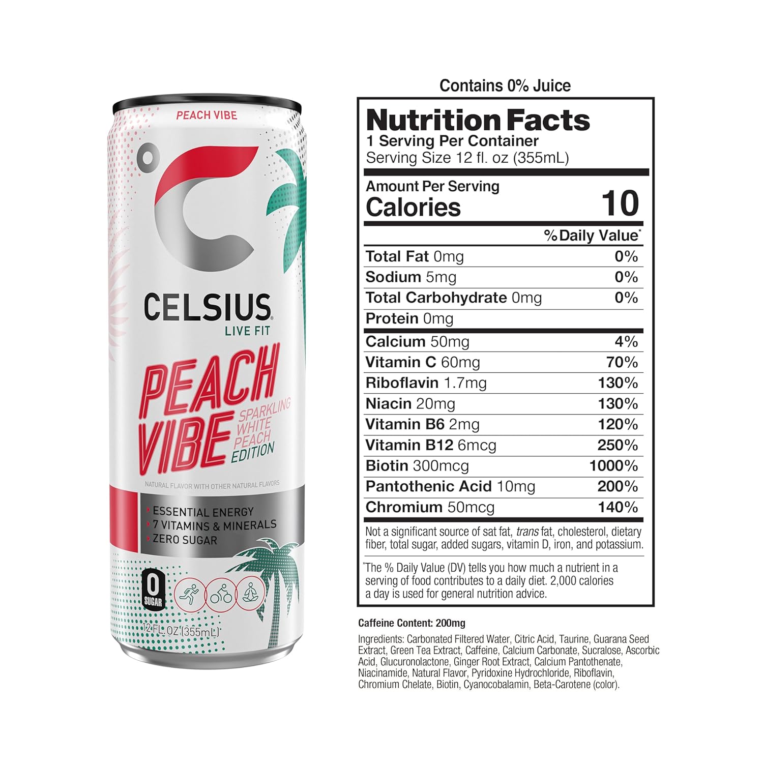 Celsius Energy Drink-N101 Nutrition