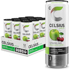 Celsius Energy Drink-Case (12 cans)-Sparkling Green Apple Cherry-N101 Nutrition