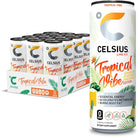 Celsius Energy Drink-Case (12 cans)-TROPICAL VIBE Sparkling Starfruit Pineapple-N101 Nutrition