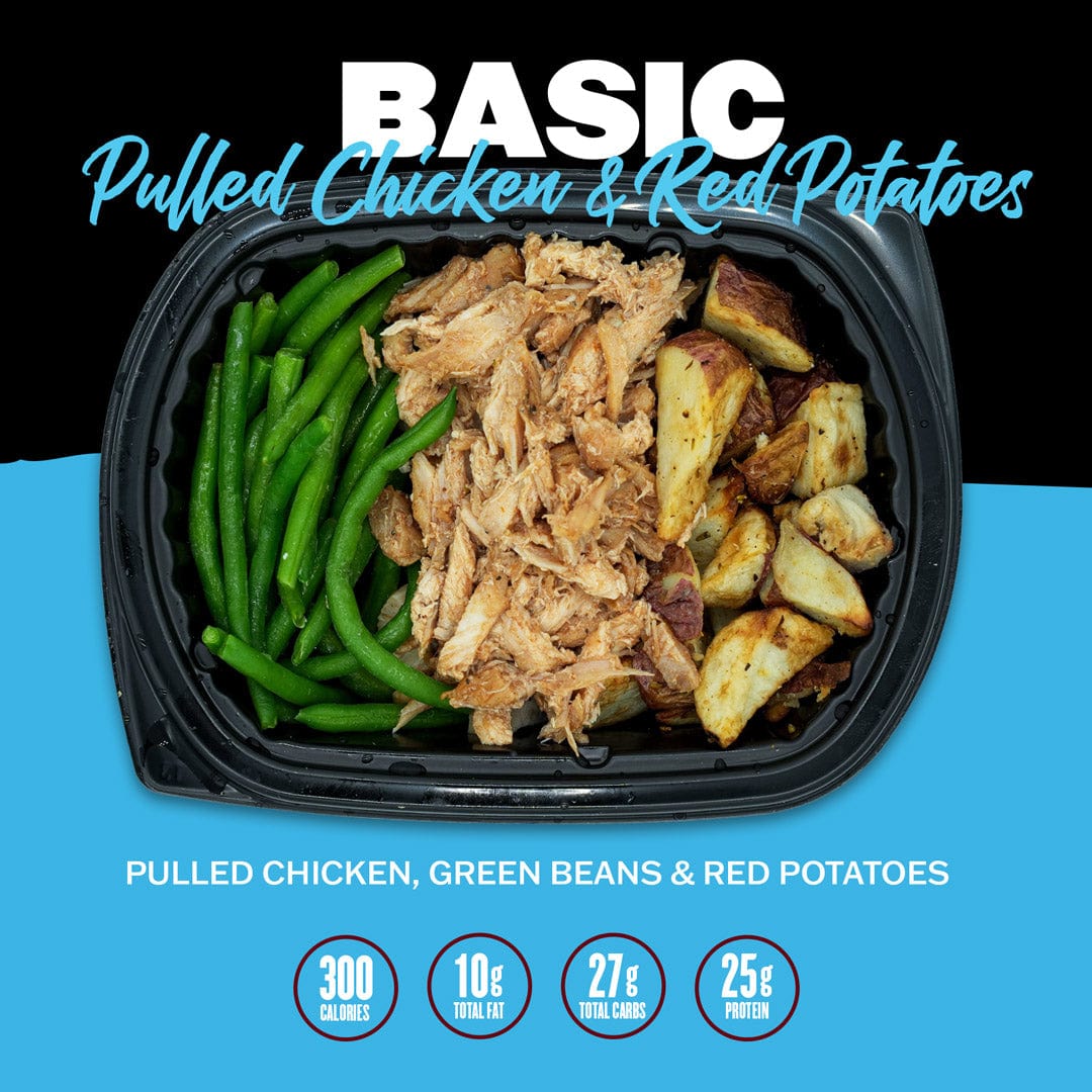 Clean Eatz Kitchen Meal Basics-Pulled Chicken and Red Potatoes-N101 Nutrition