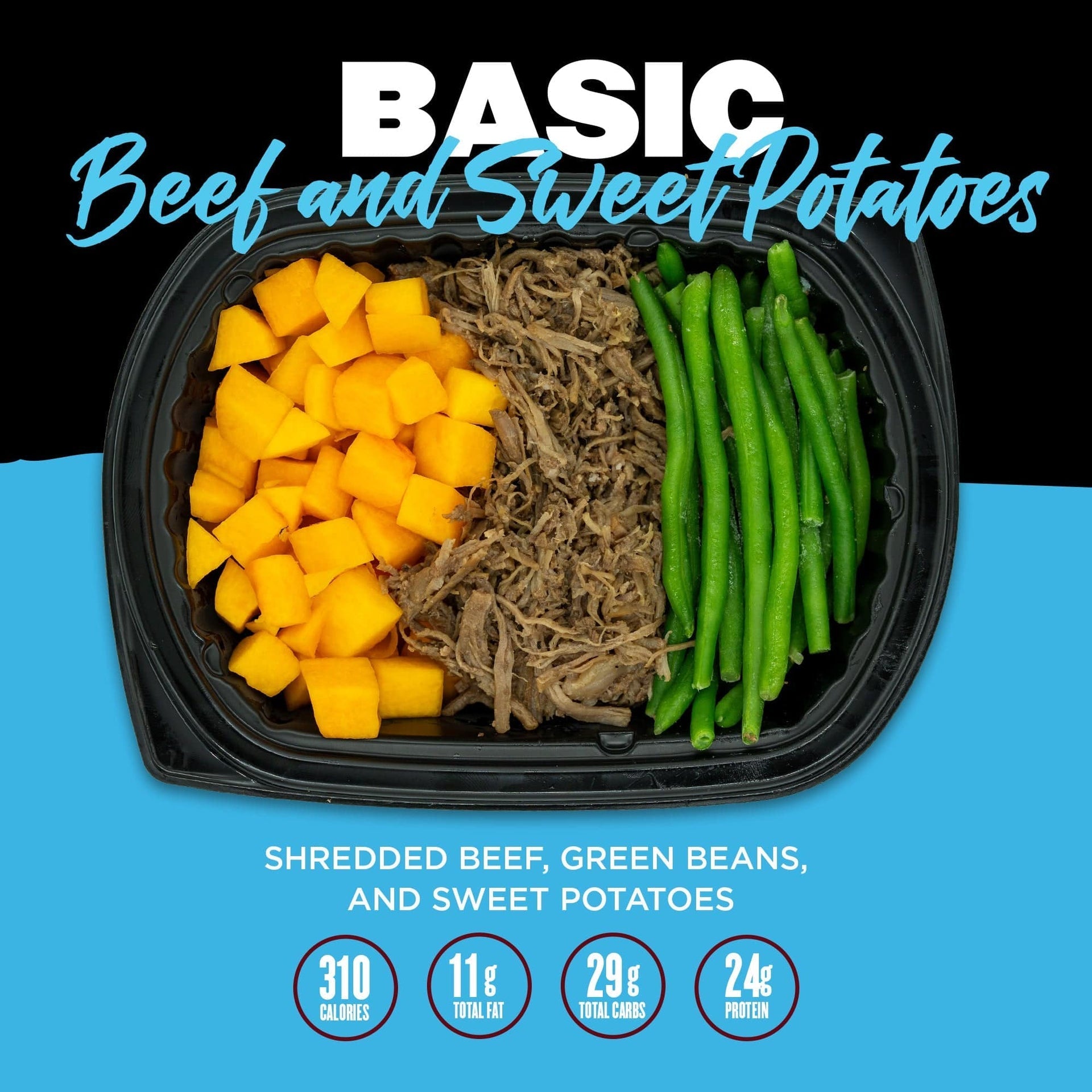 Clean Eatz Kitchen Meal-Beef and Sweet Potatoes-N101 Nutrition